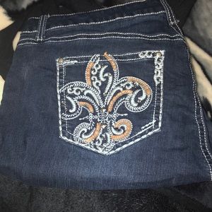 Size 18 blue wide leg jeans